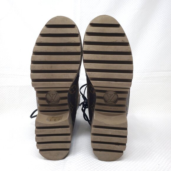 Louis Vuitton Women's Laureate Platform Desert Boots Leather w/ Suede - (38 1/2) - Picture 7 of 16